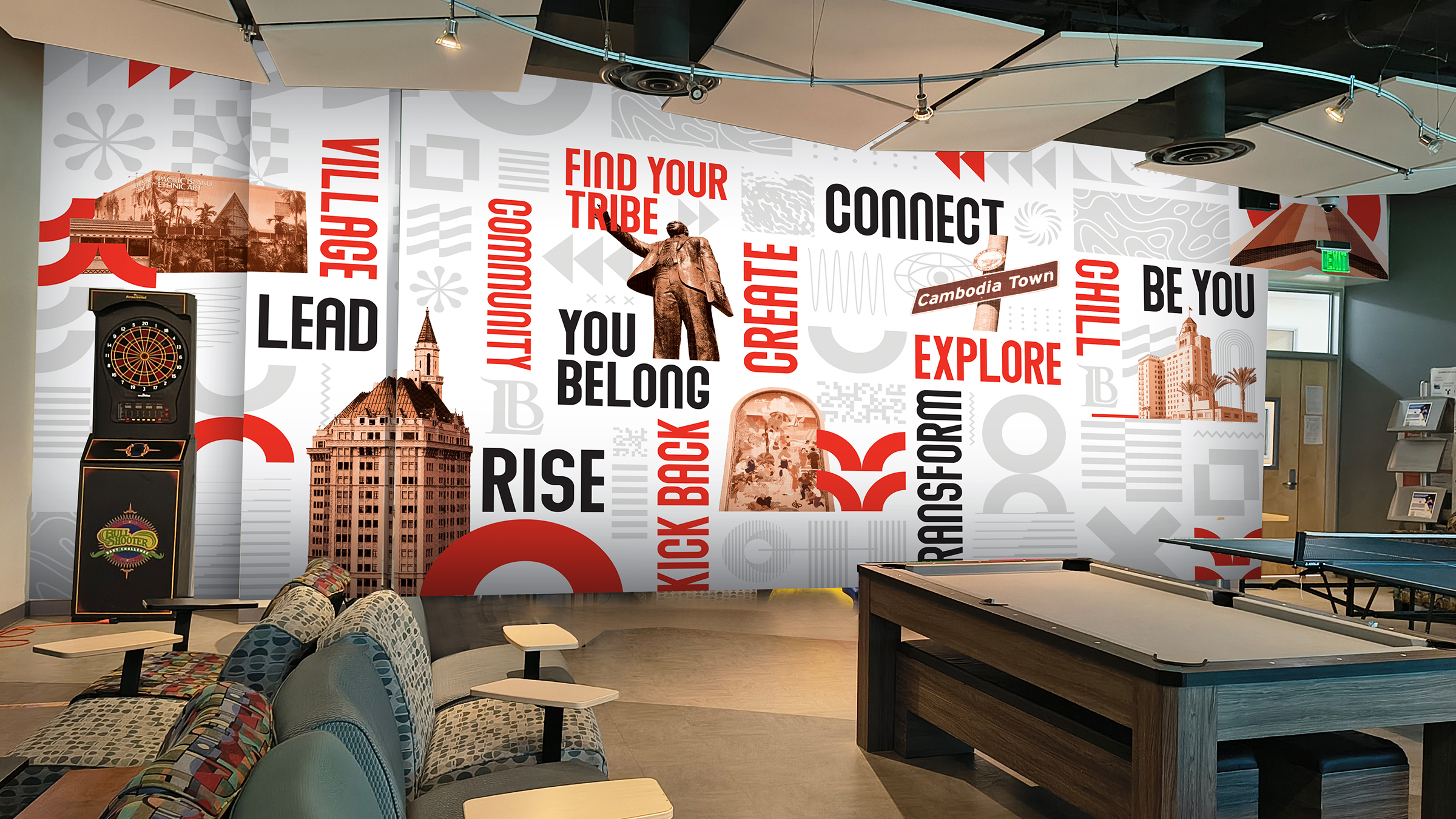 Student Union – Game Room – Final Wall Design
