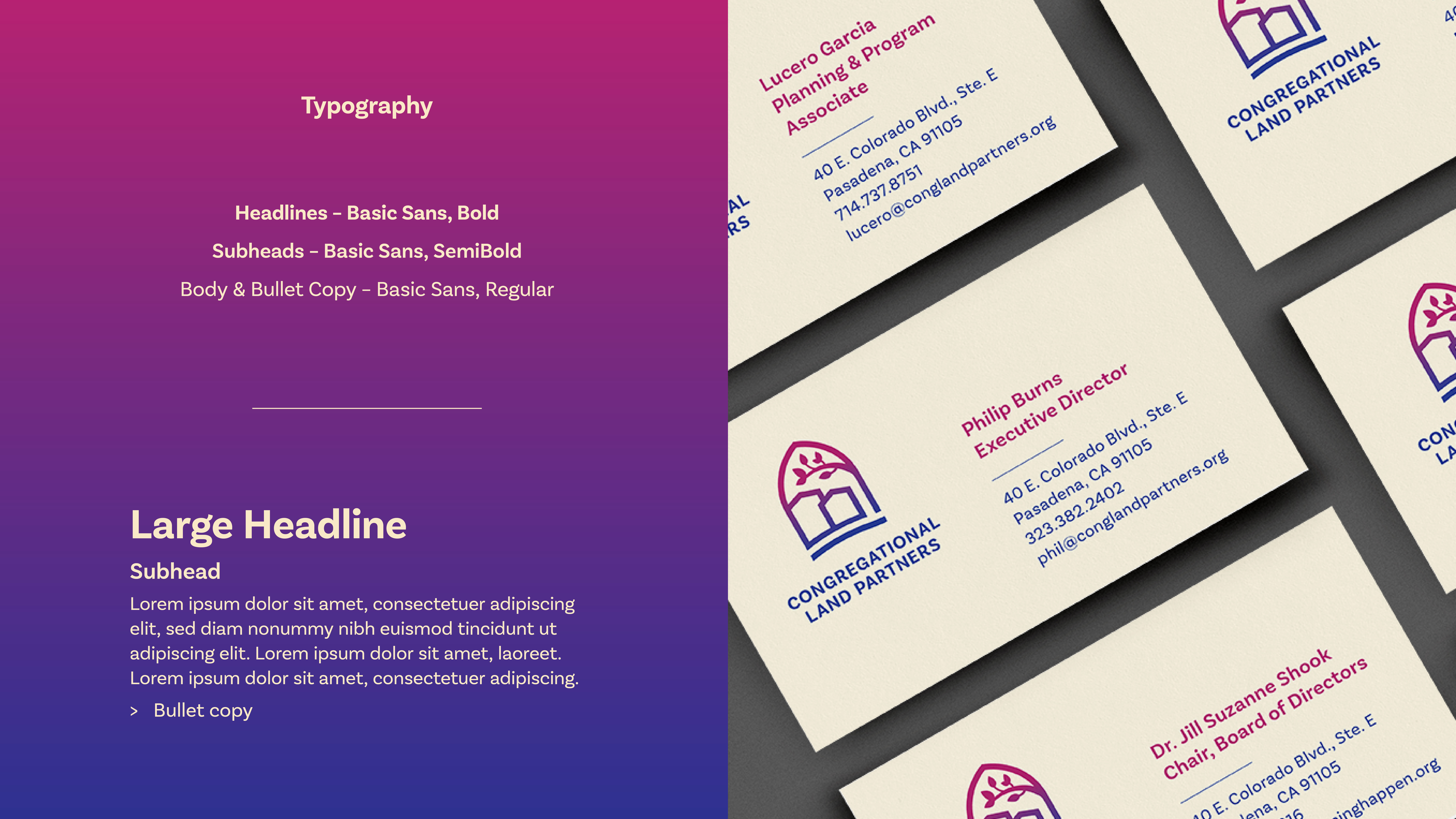 Brand Font + Business card Design